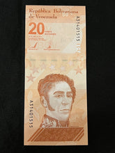 Load image into Gallery viewer, 5 X 2021 Venezuela 20 Bolivares Banknote UNC (Uncirculated) P117