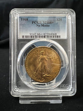 Load image into Gallery viewer, 1908 $20 Saint Gaudens PCGS MS66+ No Motto - Gold Double Eagle