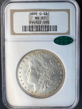 Load image into Gallery viewer, 1899-O Morgan Silver Dollar NGC MS65 (CAC) -- Beautiful Frosty Blast White Gem