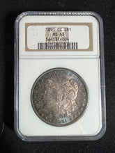 Load image into Gallery viewer, 1891-CC $1 Morgan Silver Dollar NGC MS63 -- Beautifully Toned Gem!