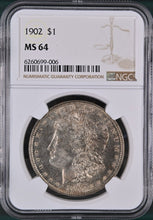 Load image into Gallery viewer, 1902-P Morgan Silver Dollar NGC MS64 - - Toned Obverse & Blast White Reverse