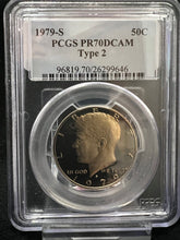 Load image into Gallery viewer, 1979-S 50¢ Kennedy Half Dollar Type 2 PCGS PR70 DCAM