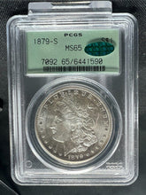Load image into Gallery viewer, 1879-S $1 Morgan Silver Dollar PCGS MS65 (CAC) - - Frosty Blast White Gem