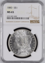 Load image into Gallery viewer, 1883-P Morgan Silver Dollar NGC MS65 - Full Strike, Blast White & Frosty