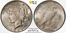 Load image into Gallery viewer, 1928-S Peace Dollar PCGS MS64 - - Blast White & Lustrous - An Exceptional Coin