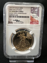 Load image into Gallery viewer, 2016-W Gold Eagle Proof 4 Coin Set NGC PF70 Mercanti Signed POP of Only 13 Sets