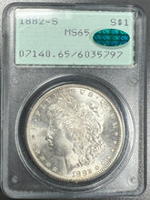 Load image into Gallery viewer, 1882-S Morgan Silver Dollar PCGS MS65 - - CAC & Rattler
