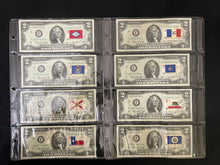 Load image into Gallery viewer, 1976 $2 Consecutive Notes w/ 50 State Flags Set - First Day Cancels - Choice UNC
