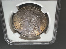Load image into Gallery viewer, 1885-O Morgan Silver Dollar NGC MS65 - Blue, Russet, Golden & Green Toning