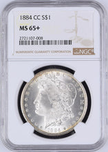 Load image into Gallery viewer, 1884-CC Morgan Silver Dollar NGC MS65+ - - Beautiful Blast White & Frosty