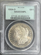 Load image into Gallery viewer, 1884-O Morgan Silver Dollar PCGS MS65 DMPL (DPL) - A Frosty Deep Mirror