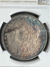 Load image into Gallery viewer, 1885-P Morgan Silver Dollar NGC MS66 - - Gold, Blue, Green & Orange Toning