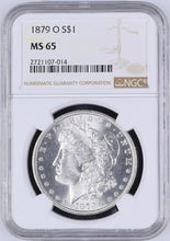 Load image into Gallery viewer, 1879-O $1 Morgan Silver Dollar NGC MS65 - - Blast White Frosty Gem