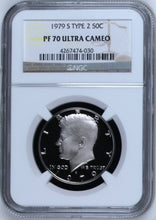 Load image into Gallery viewer, 1979-S 50¢ Kennedy Half Dollar Type 2 NGC PF70 ULTRA CAMEO