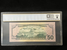 Load image into Gallery viewer, 2004 $50 Federal Reserve Note Fr 2128-E 🌟STAR🌟 Note PCGS Banknote Choice 64 PPQ
