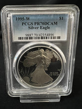 Load image into Gallery viewer, 1995-W Silver Eagle PCGS PR70 DCAM Flawless Gem