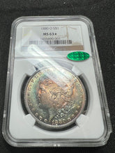 Load image into Gallery viewer, 1880-O $1 Morgan Silver Dollar NGC MS63 & (CAC)  - - Beautifully Rainbow Toned