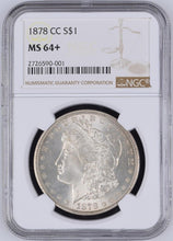 Load image into Gallery viewer, 1878-CC $1 Morgan Dollar PCGS MS64+ - Frosty Blast White Gem