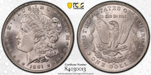 Load image into Gallery viewer, 1891-CC Morgan Silver Dollar PCGS MS65 - - Blast White & Frosty Devices