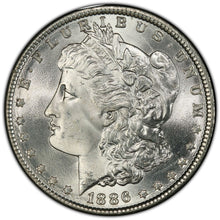 Load image into Gallery viewer, 1886-P Morgan Silver Dollar PCGS MS66 - Well Struck and Blast White Satin Gem