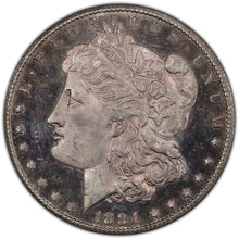 Load image into Gallery viewer, 1884-CC $ Morgan Silver Dollar -- PCGS Secure MS63 DMPL (DPL)