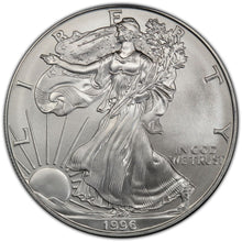 Load image into Gallery viewer, 1996 1oz Silver Eagle PCGS MS70 - Rare in top grade in the preferred PCGS Slab