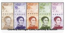 Load image into Gallery viewer, Venezuela 2021 Bolivares Digitales Set Of 5,10, 20, 50 & 100 Gem Uncirculated