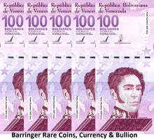 Load image into Gallery viewer, Venezuela 2021 100 Bolivares Digitale Banknotes UNC 100 Million P119 Per 5 Notes