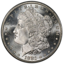 Load image into Gallery viewer, 1881-S Morgan Silver Dollar PCGS MS66 -- Mr Frosty Lives Here w/ Mr Blast White