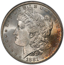 Load image into Gallery viewer, 1881-S $1 Morgan Silver Dollar -- PCGS MS67 - All There For The Grade!