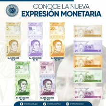 Load image into Gallery viewer, Venezuela 2021 Bolivares Digitales Set Of 5,10, 20, 50 & 100 Gem Uncirculated