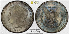 Load image into Gallery viewer, 1890-CC $1 Morgan Dollar PCGS MS65 - Incredible Gem w/ Blue Toned Reverse
