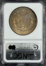 Load image into Gallery viewer, 1886-P $1 Morgan Dollar NGC MS63 -- Stunning Cyan w/ Magenta Peripheral Toning
