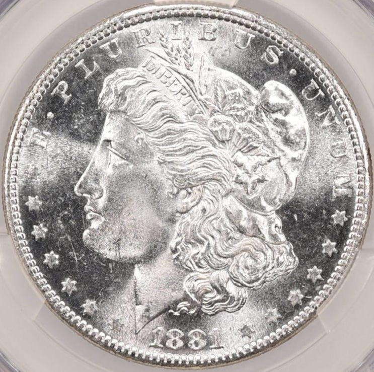 1881-S $1 Morgan Dollar CACG MS65 -- Fantastic Flashy Lustrous Blast White Gem