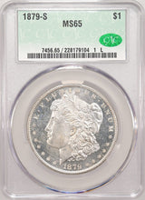 Load image into Gallery viewer, 1879-S $1 Morgan Dollar CACG MS65 - Breathtaking Frosty Gem w/ Flashy PL Obverse
