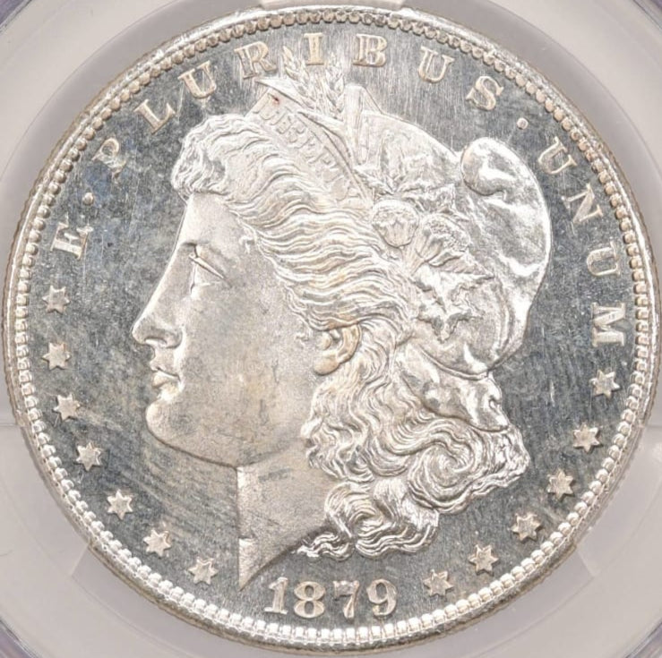 1879-S $1 Morgan Dollar CACG MS65 - Breathtaking Frosty Gem w/ Flashy PL Obverse