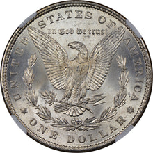 Load image into Gallery viewer, 1882-P $1 Morgan Dollar NGC MS65+ -- Phenomenal Blast White Gem w/ Great Strike
