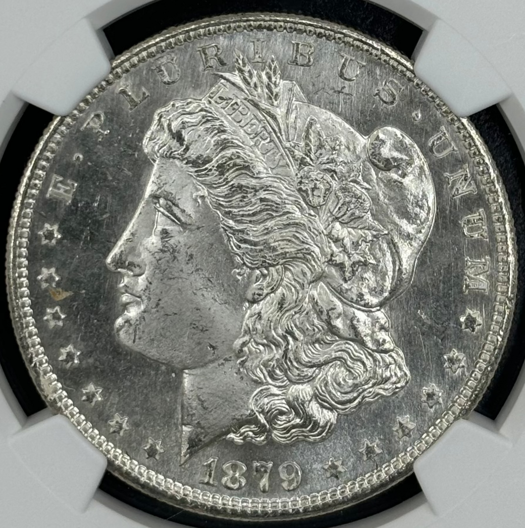 1879-S $1 Morgan Dollar NGC MS65 Blast White Gem Frosty Full Strike