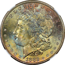 Load image into Gallery viewer, 1882-S $1 Morgan Dollar NGC MS66 Breathtaking Gold, Russet, Sea Green &amp; Blue Gem
