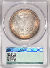 Load image into Gallery viewer, 1889-P $1 Morgan Dollar CACG MS65 -- Astonishing Russet &amp; Sea Green Toned Gem
