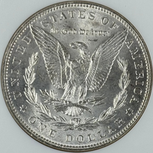 Load image into Gallery viewer, 1886-P $1 Morgan Dollar NGC MS65 -- Blast White Lustrous Gem w/ Great Strike!
