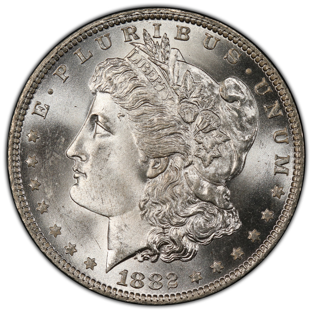 1882-O $1 Morgan Dollar PCGS MS65+ -- Incredible Bright White Lustrous Gem