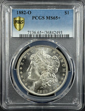 Load image into Gallery viewer, 1882-O $1 Morgan Dollar PCGS MS65+ -- Incredible Bright White Lustrous Gem
