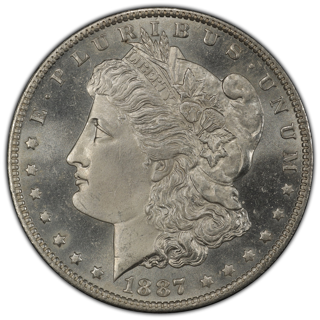 1887-O $1 Morgan Dollar PCGS MS65 -- Stunning Blast White Gem w/ Frosty Device