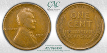 Load image into Gallery viewer, 1922 No D Lincoln Wheat Cent CACG VF30 Strong Reverse - Nice Even Rich Brown
