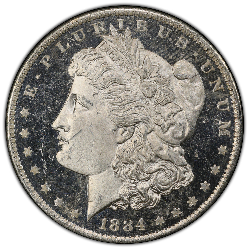 1884-O $1 Morgan Dollar PCGS MS64 DMPL Blast White Frosty Cameo Deep Mirrors