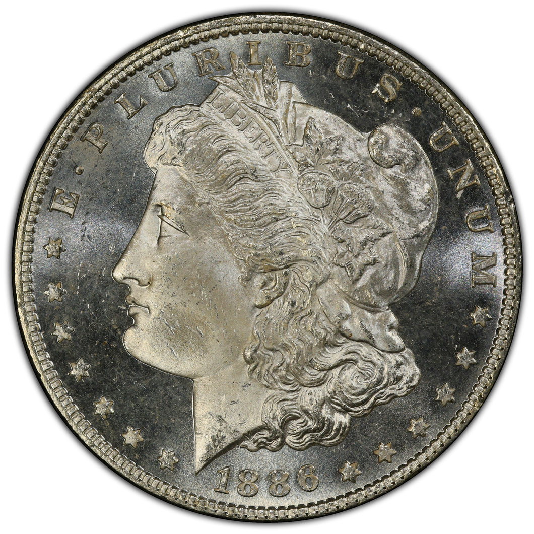 1886-P $1 Morgan Dollar PCGS MS66 DMPL -- Spectacular Deep Mirror Gem & Frosty!