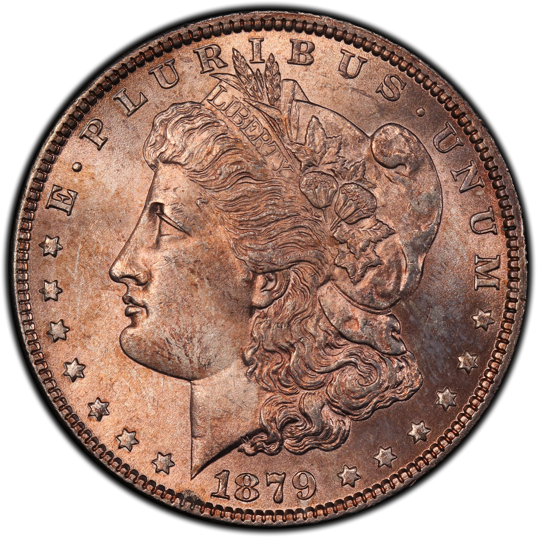 1879-P $1 Morgan Dollar PCGS MS65 -- Spectacular Lustrous Gem w/ Great Toning