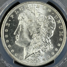 Load image into Gallery viewer, 1879-O $1 Morgan Dollar PCGS MS65 -- Bright White Lustrous Gem w/ Great Strike!
