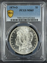 Load image into Gallery viewer, 1879-O $1 Morgan Dollar PCGS MS65 -- Bright White Lustrous Gem w/ Great Strike!
